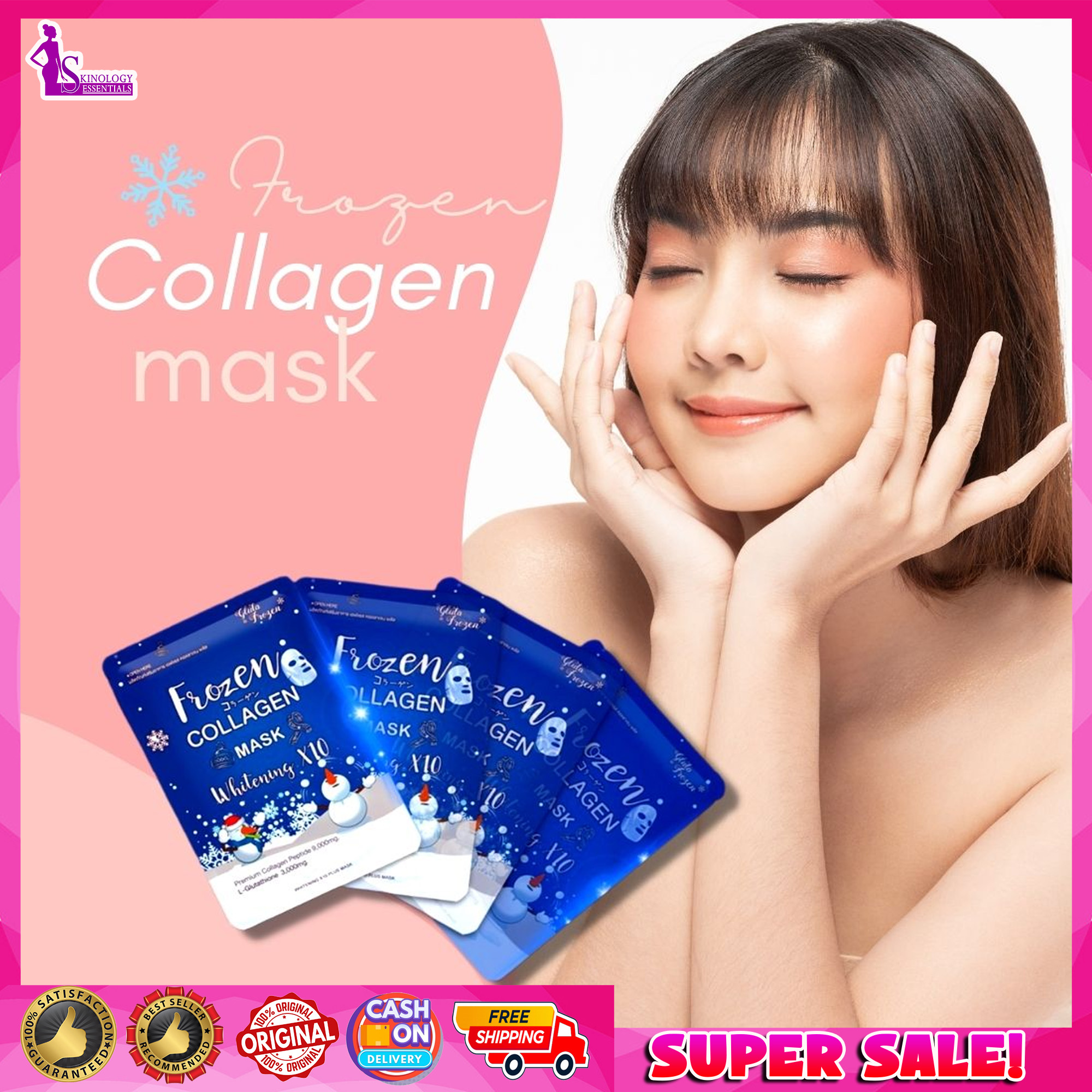 ORIGNAL FROZEN COLLAGEN MASK WHITENING X10 PLUS FACE MASK ORIGINAL FROM