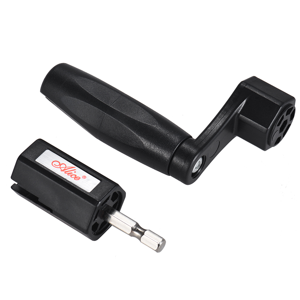 Alice A009CP Multifunctional Guitar String Peg Winder Bridge Pin Puller Electric Screwdriver Drill Bit Guitar Repair Maintenance Tool Luthier Tool