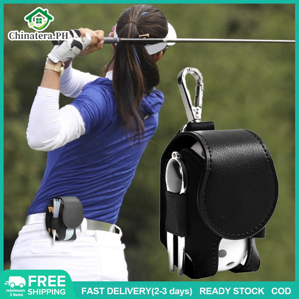 [Fast Delivery] Professional Portable Golf Ball Storage Bag Mini Pocket