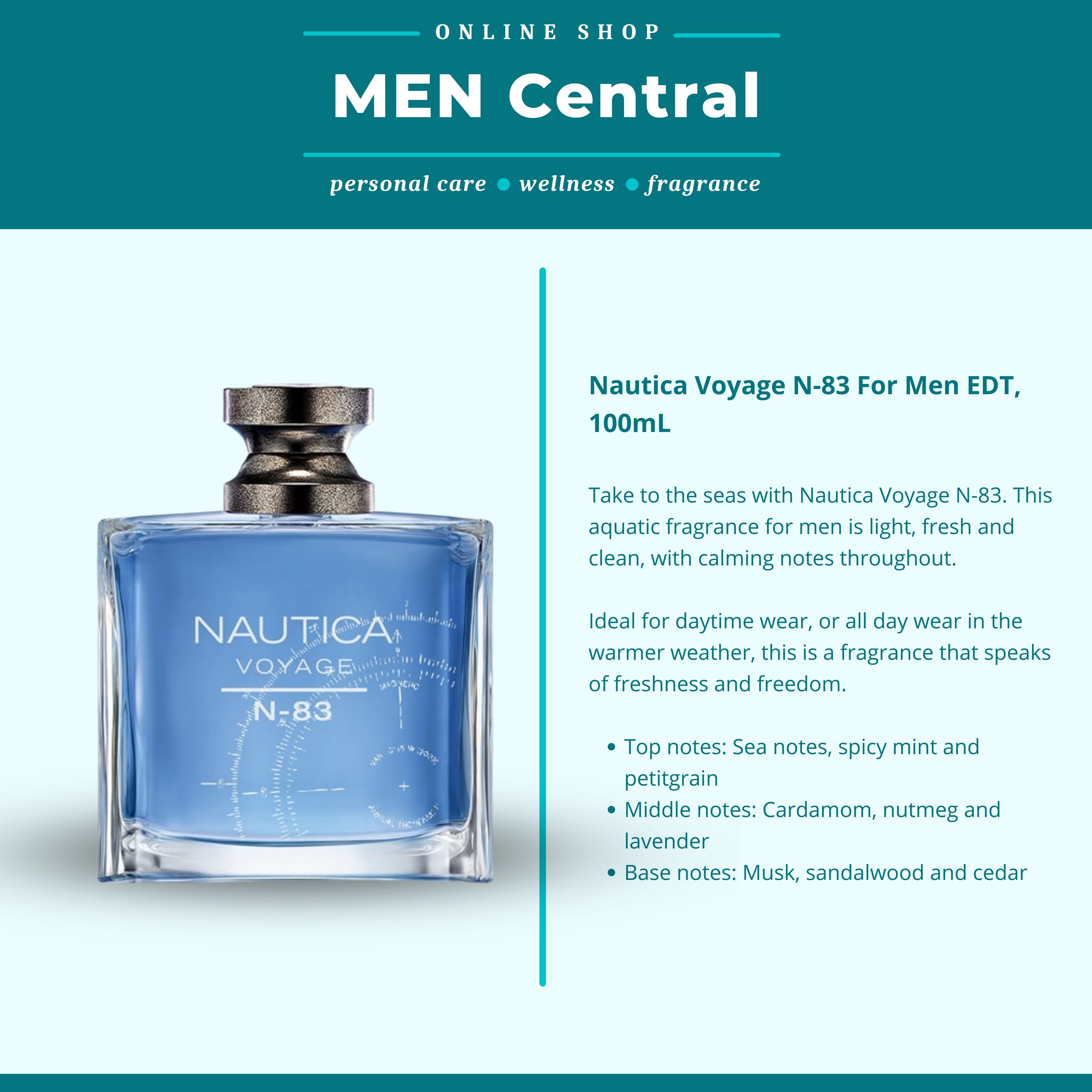 Perfume Nautica Voyage N83 Price Nautica Voyage N-83 Nautica