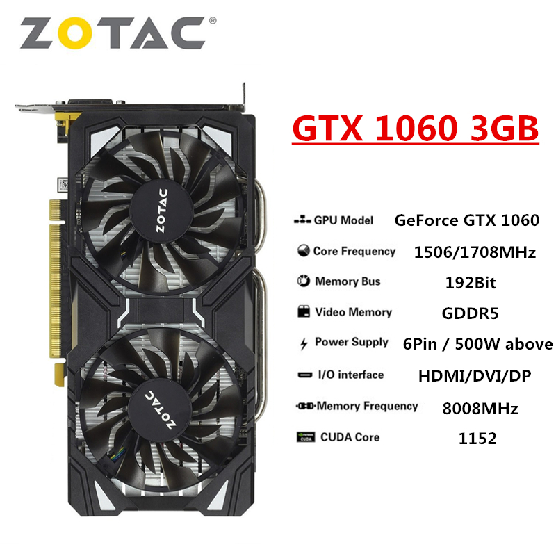 1060 Amp Core Edition Zotac 1060 3gb Dual Fan 3gb Amp Edition