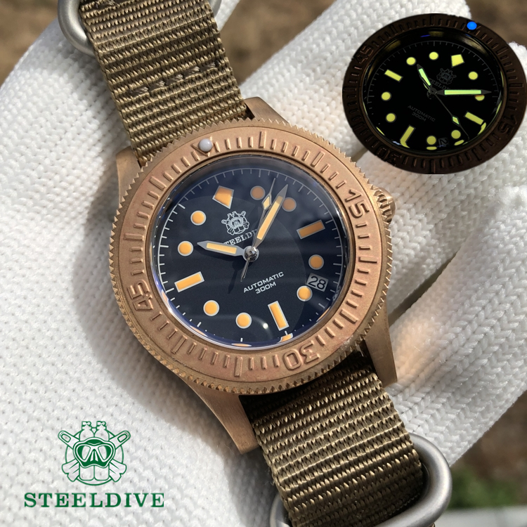 Steeldive SD1952S Bronze Dive Watch 300M Water Resistance NH35 Movement  Sapphire Glass Luminous | Lazada PH