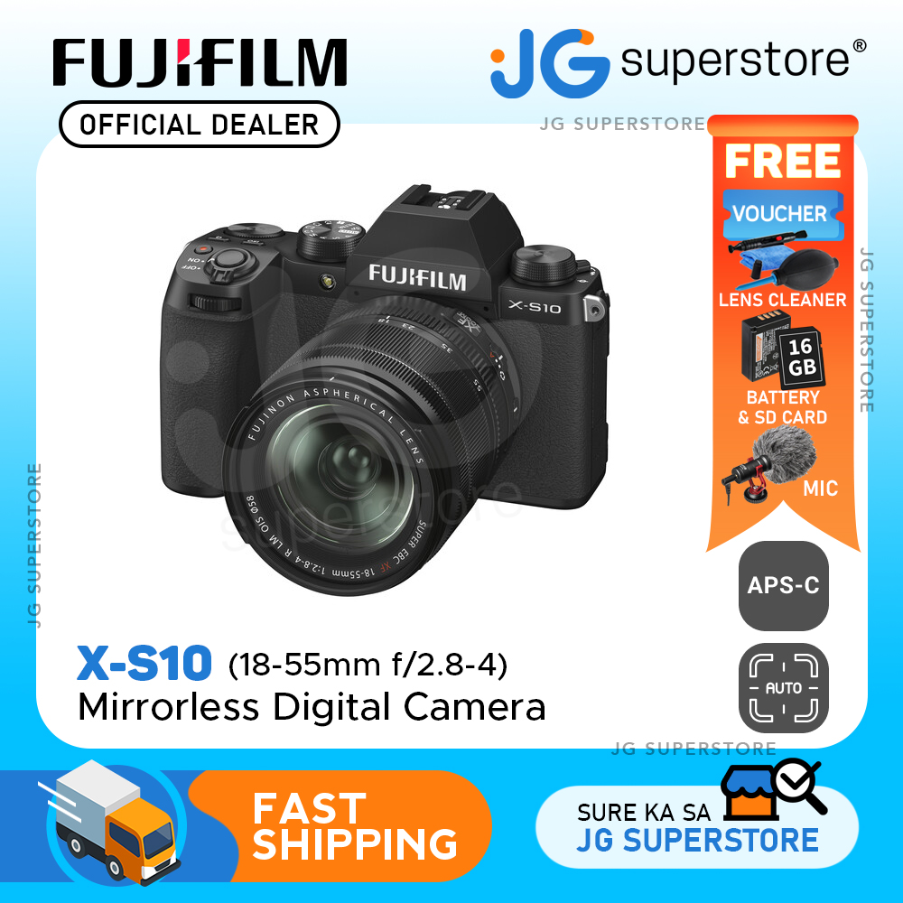 Fujifilm XS10 Mirrorless Digital Camera XF1855mm Black JG