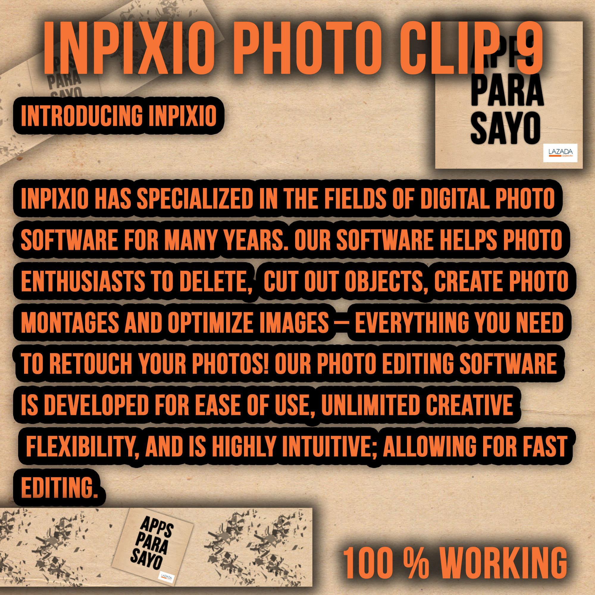 Inpixio Photo Clip 9 For Windows 10 64bit Only Lazada Ph