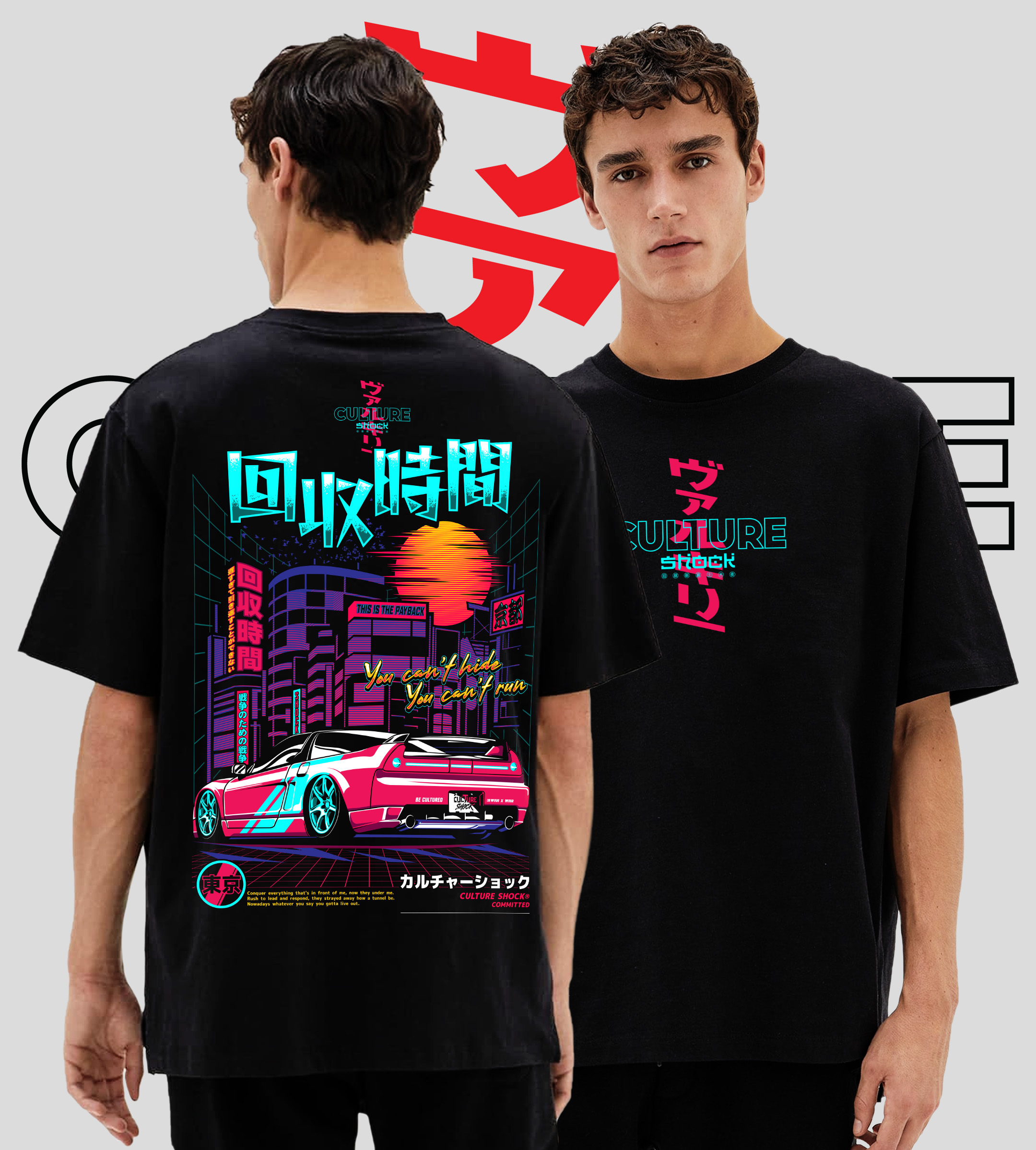 Culture Shock?? Premium Payback Unisex Black Graphic Fashion T Shirt