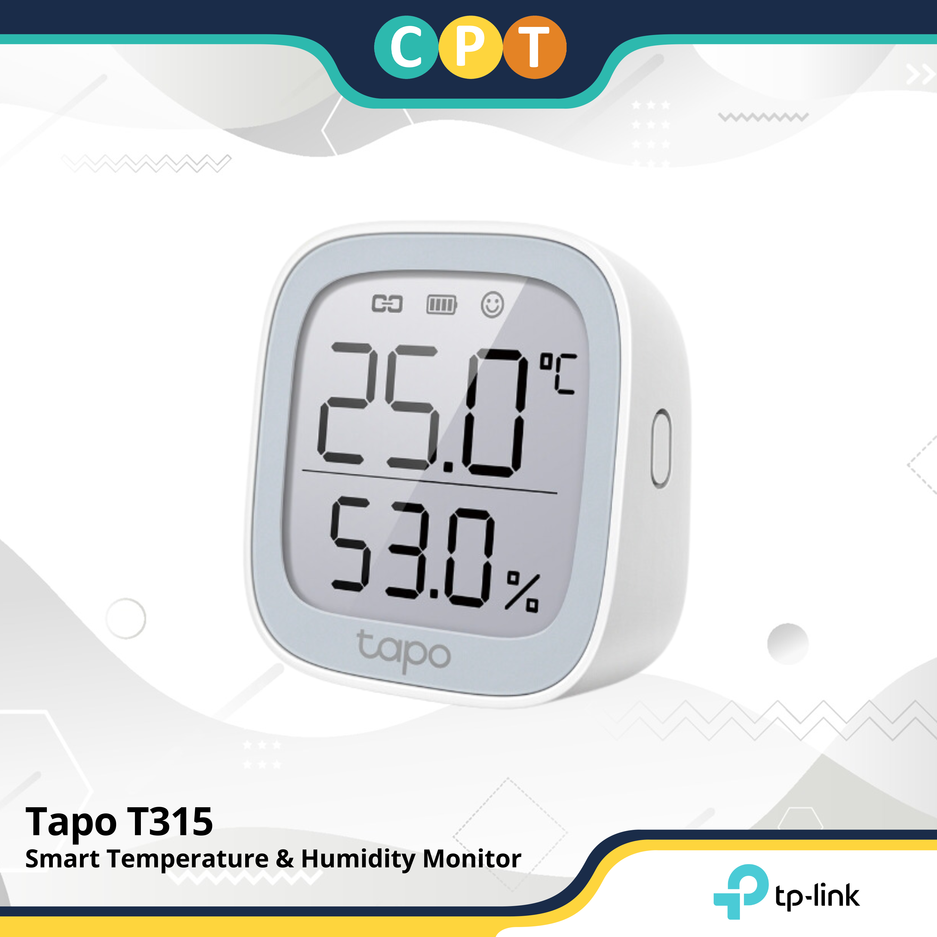 NEW ARRIVAL] TP-Link Tapo T315 Real-Time Accurate Monitoring Smart  Temperature Humidity Monitor, TPLink, TP Link