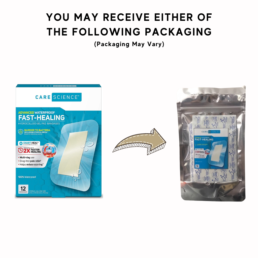 Care Science Advanced Waterproof FastHealing Hydrocolloid Gel Pad 12