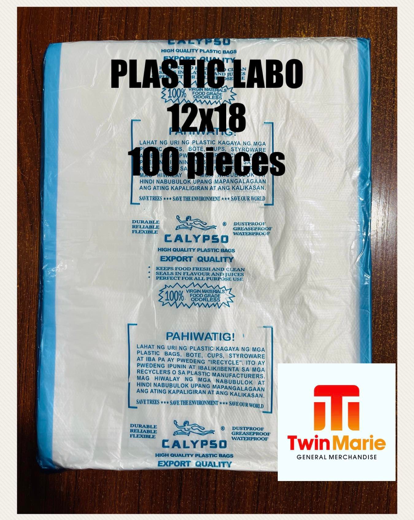 CALYPSO 12x18 (100 PIECES ) HD plastic labo Lazada PH