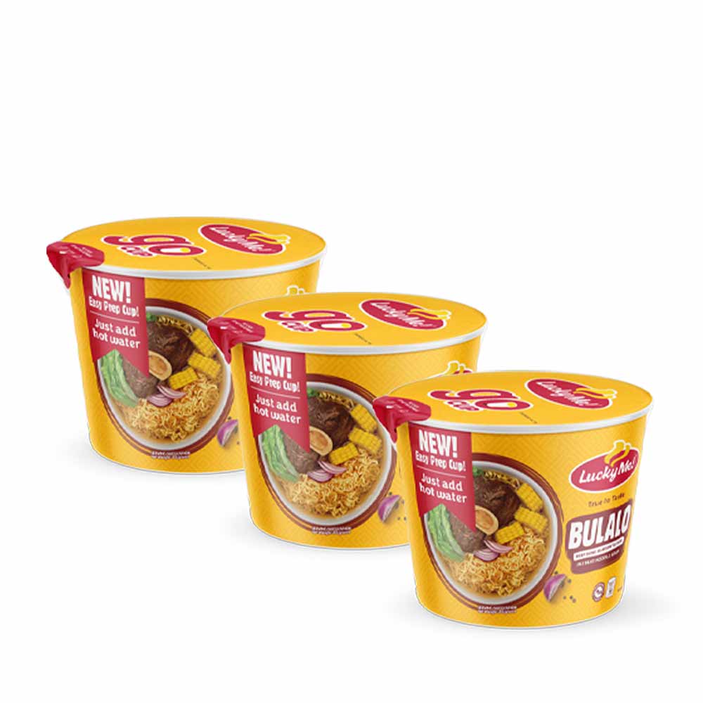 Lucky Me! Cup Mini Instant Noodle Soup Bulalo, 40g, Monde Nissin