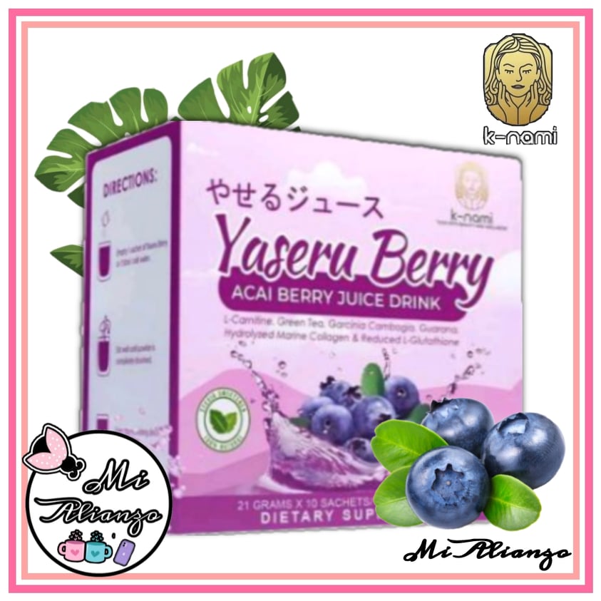 Yaseru Berry Acai Berry Slimming Juice Drink - Knami Slimming Juice ...