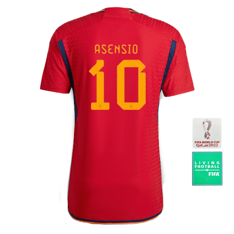 Spain Home Jersey 2022 World Cup Jersey Player Version Men Football