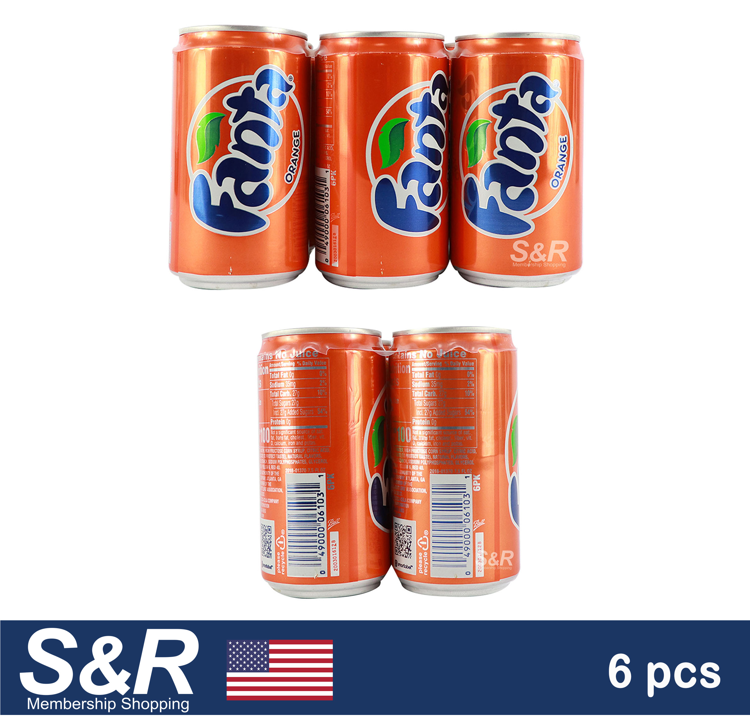 Fanta Orange Soda Drink 6 cans Exp: Jan 9, 2023 | Lazada PH