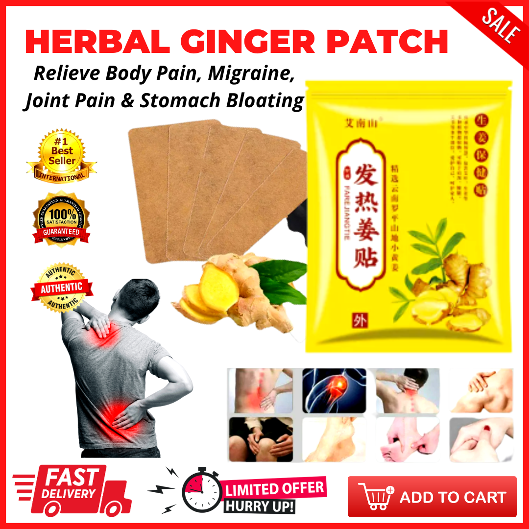 ️ ️ ️【Hot Sale】 ️100 Herbal Ginger Patches Pure Nature The Best Natural Solution for Lymphatic