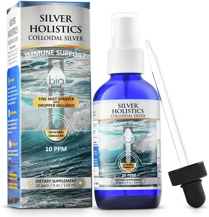 Silver Holistics Colloidal Silver Liquid Spray Natural Immune System Booster Pure 10 Ppm Ionic Silver Water Daily Mineral Supplement 4 Oz Glass Bottle With Free Dropper Safe For Pets Lazada Ph