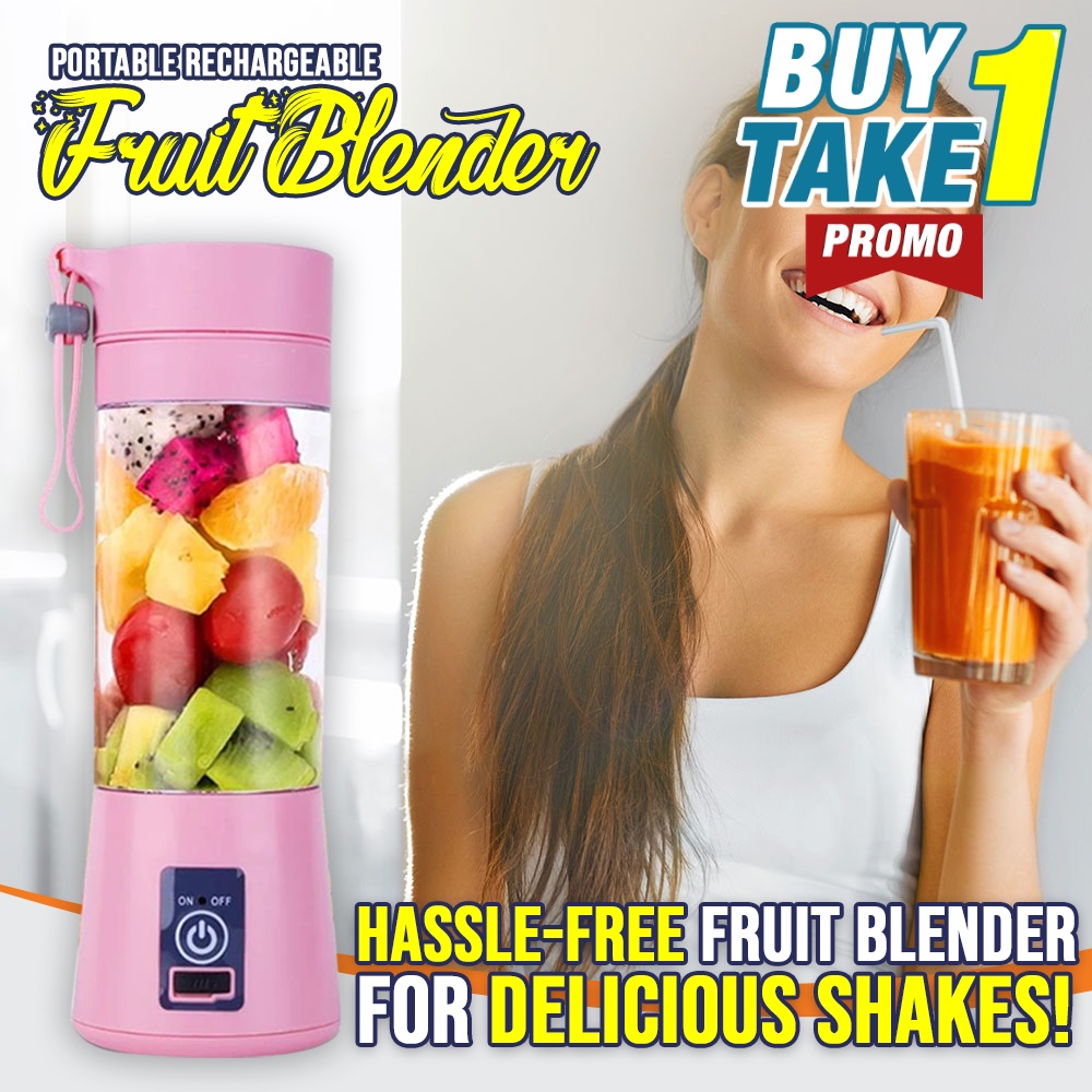 【Spot in Manila】Buy 1 Take 1 Rechargeable Fruit Blender(PortableFruit