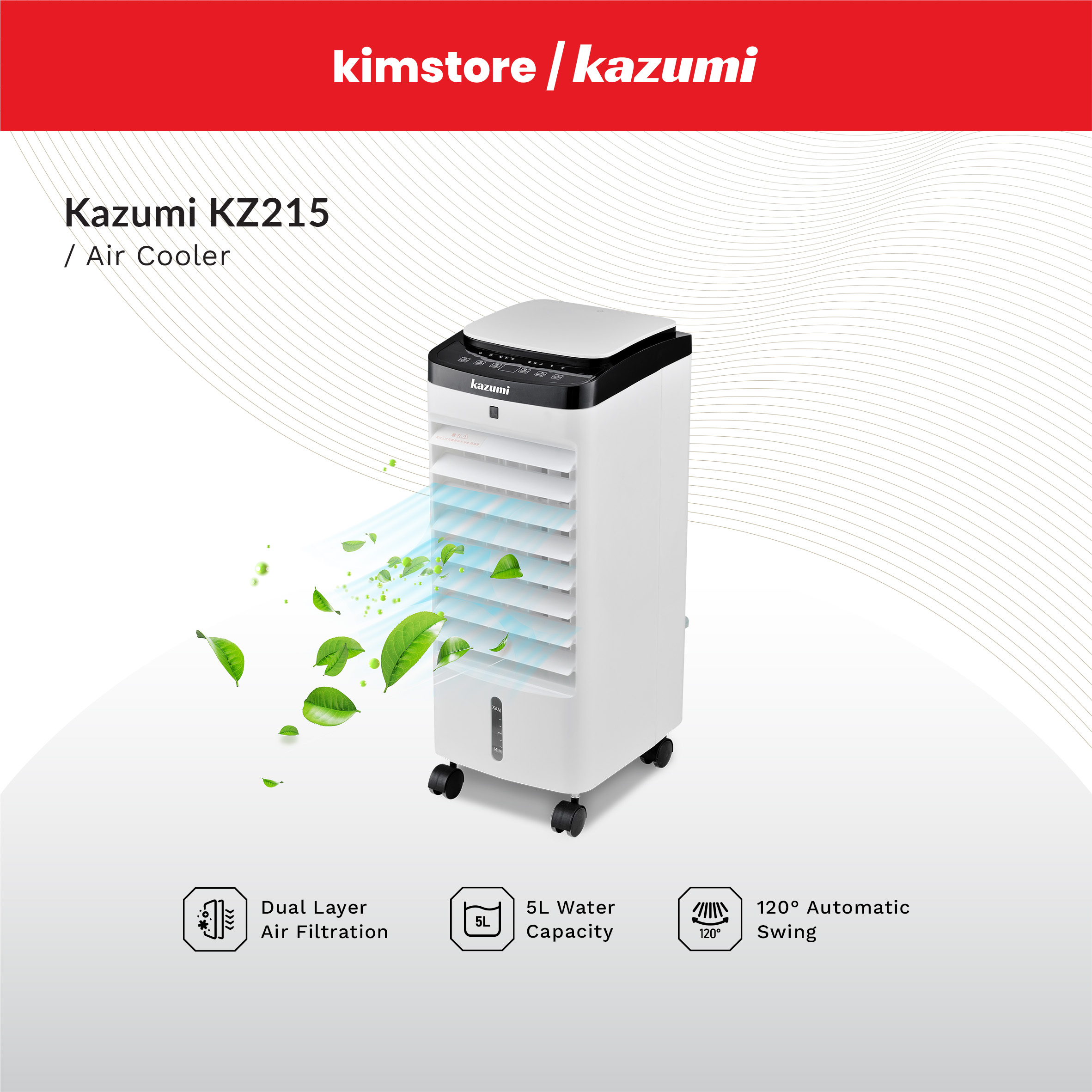 Kimstore Kazumi KZ215 Air Cooler 110 PESOS LUCKY ITEM CHANCE TO WIN | Lazada  PH