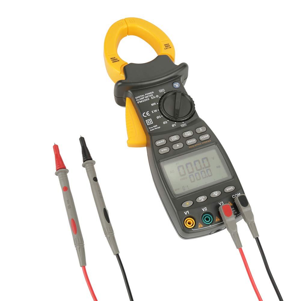 CIMATECH Mastech MS2203 Three Phase Digital Power Clamp Meter with