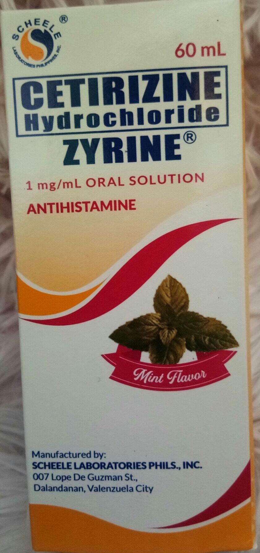 Cetirizine antihistamine cetirizine syrup for kids 60ml generic of alnix syrup allerkid syrup