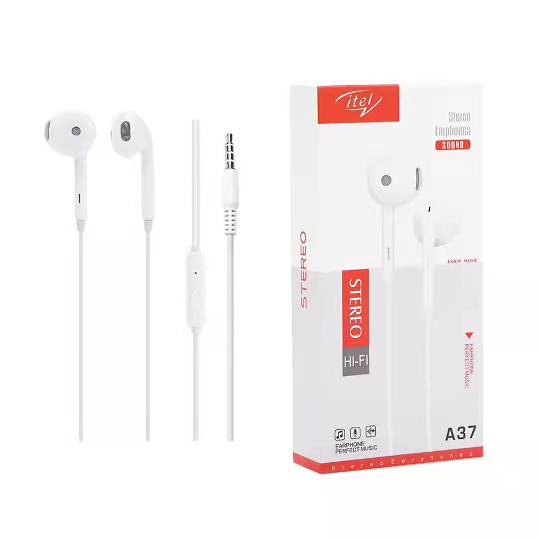 Original ITEL Music Call Headset Earphone ITEL A37 1.2M | Lazada PH