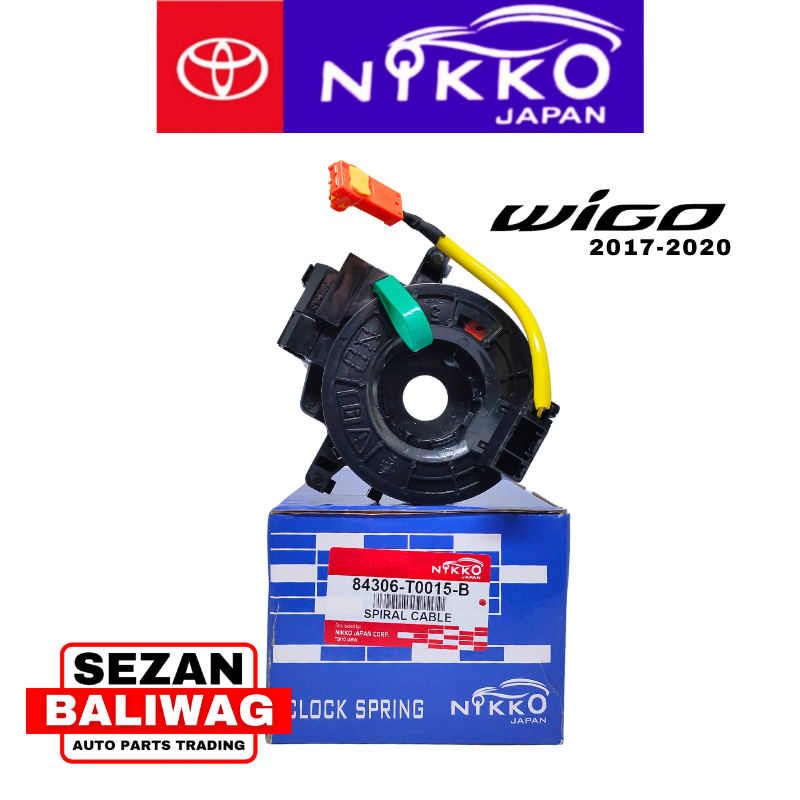 NIKKO JAPAN SPIRAL CABLE / AIRBAG CABLE TOYOTA WIGO G 2017-2020 84306 ...