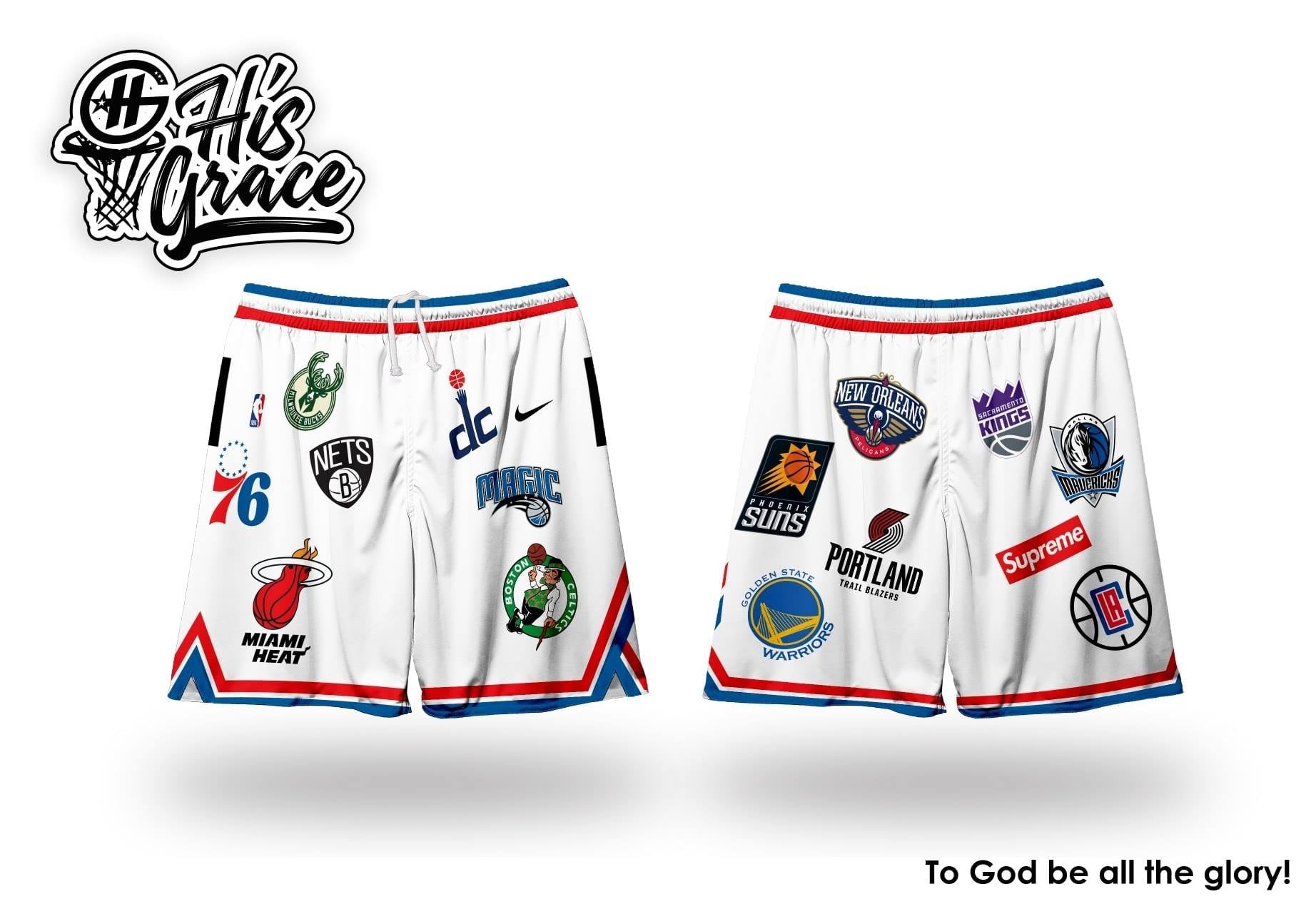 Supreme white clearance shorts