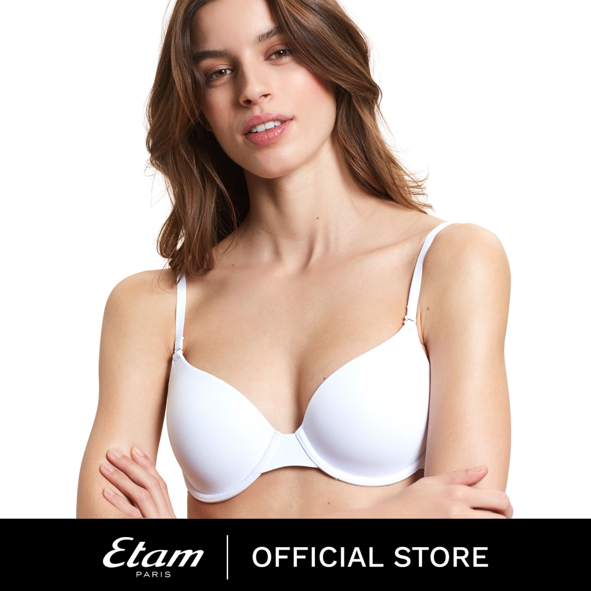 Micro padded demi cup - PURE FIT CHINE - TAUPE - ETAM