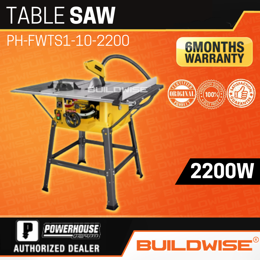 Powerhouse Table Saw PHFWTS1102200「BUILDWISE®」*NEW ARRIVAL* Lazada PH