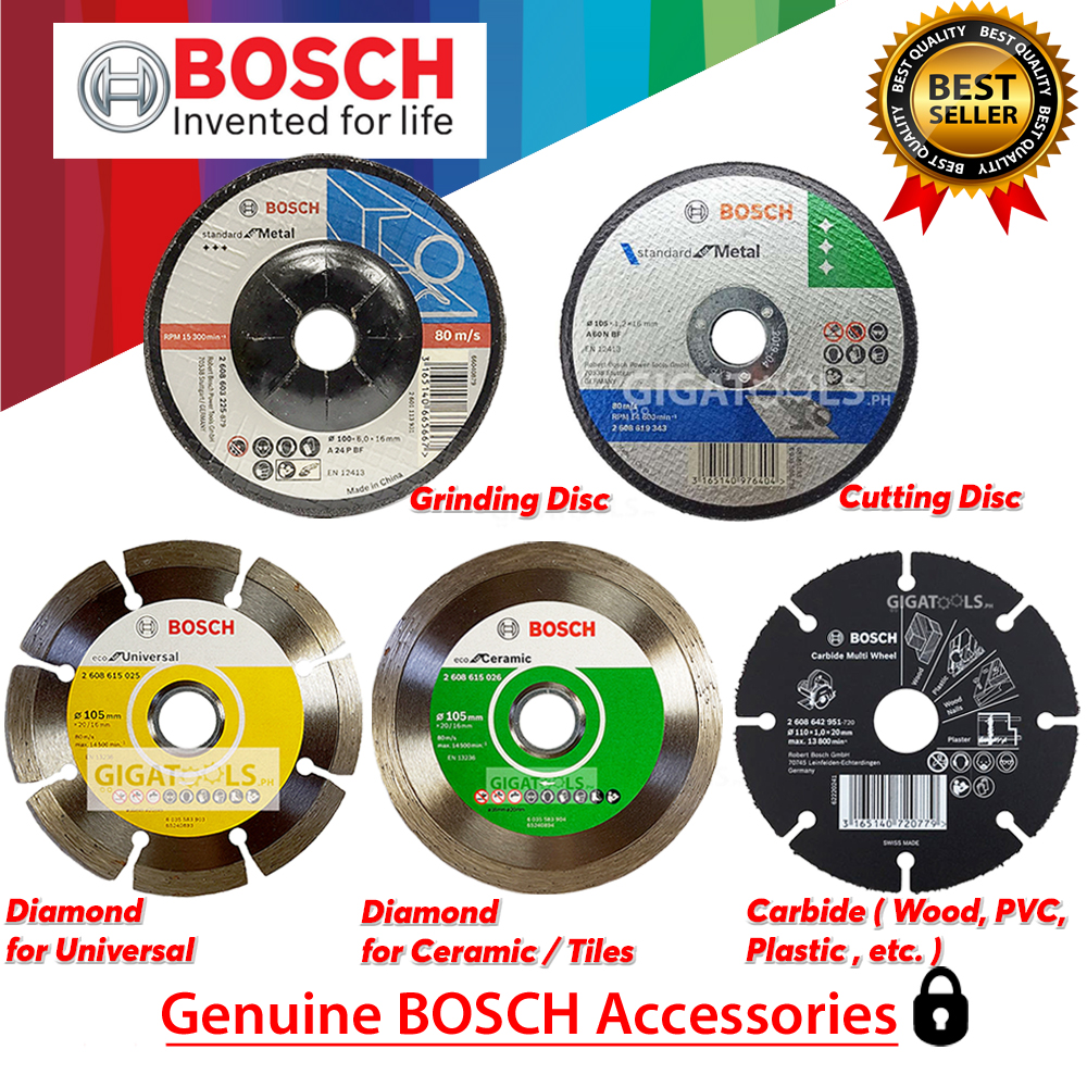Bosch top 5 kinds of Disc ( Grinding Disc, Cutting Disc, Diamond Disc