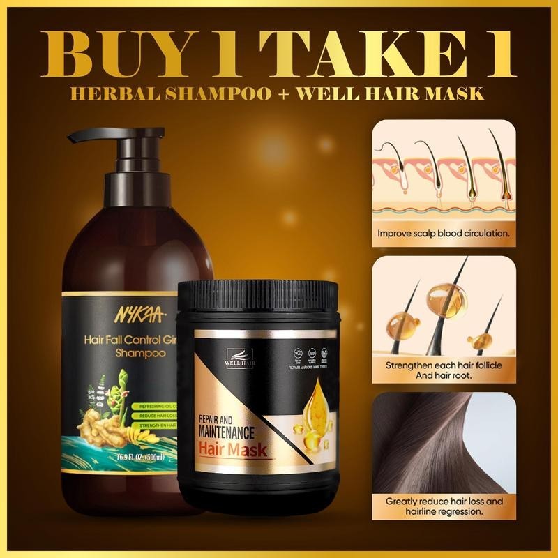 【Buy 1 Take 1】Well Hair Mask *2pcs Repair Damage 2000ml Maintenance ...