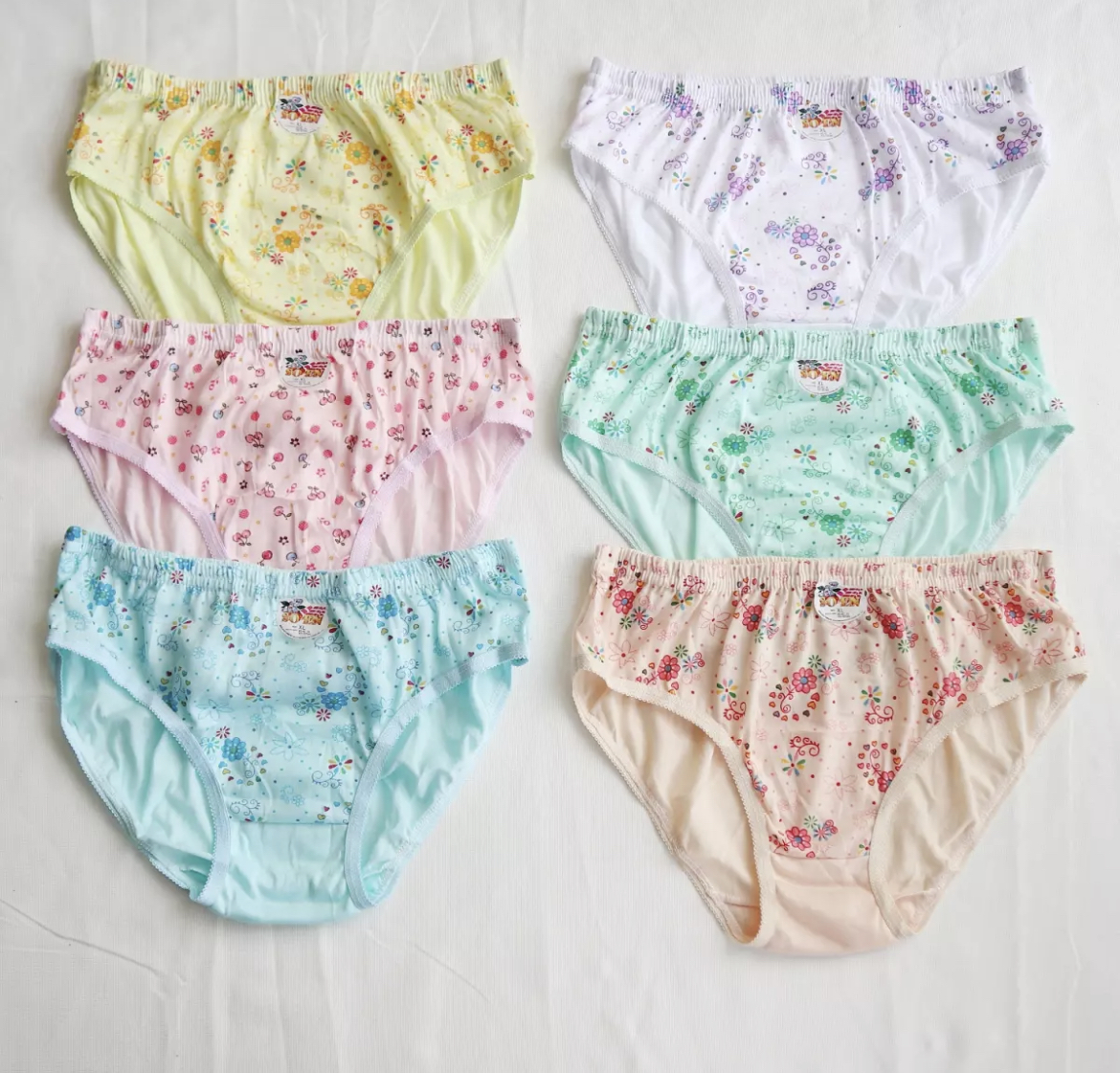 Buy 1 Box of 12 Girl Teens SOEN Flower Design Underwear Panties .Size :S,  M, L, XL .XBC1111A.New Online at desertcartEGYPT