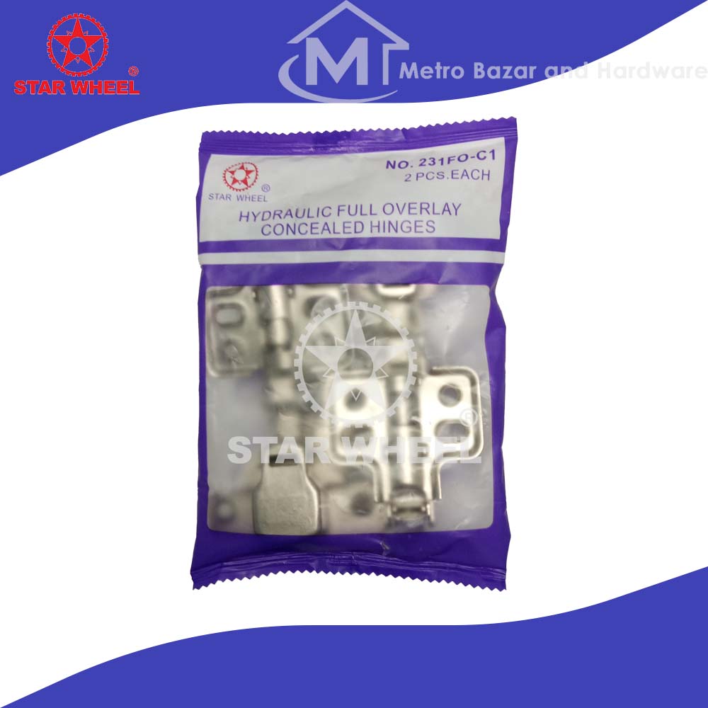 1 pair Star Wheel Hydraulic Concealed Hinges for 231 Lazada PH