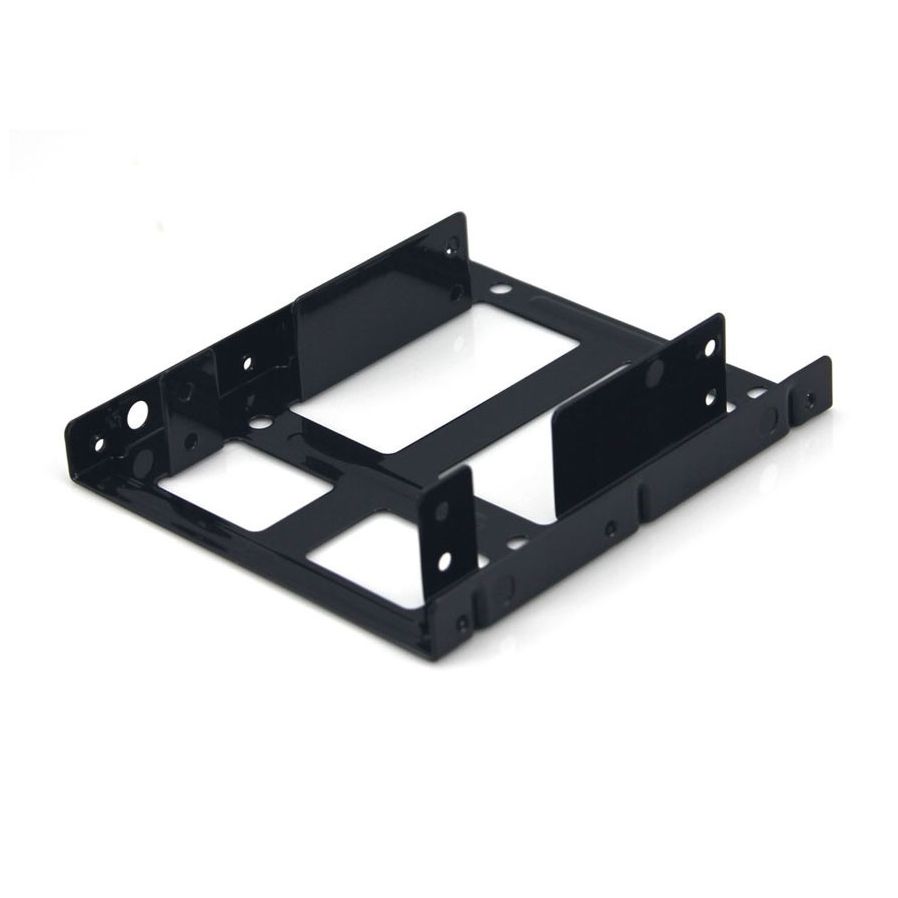 Dual 2.5 inch SSD / HDD Disk Drive Holder Metal Mounting Kit Bracket ...