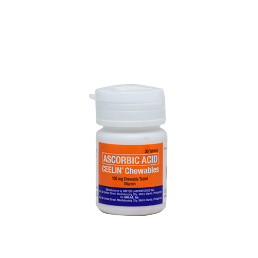 Ceelin Ascorbic Acid Chewable 100mg 30 Tablets Lazada PH