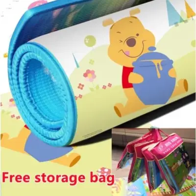 Baby Play Mat 0.5cm Thick Foldable Crawling Mat Double Surface Baby Carpet Rug Cartoon Game Playmat