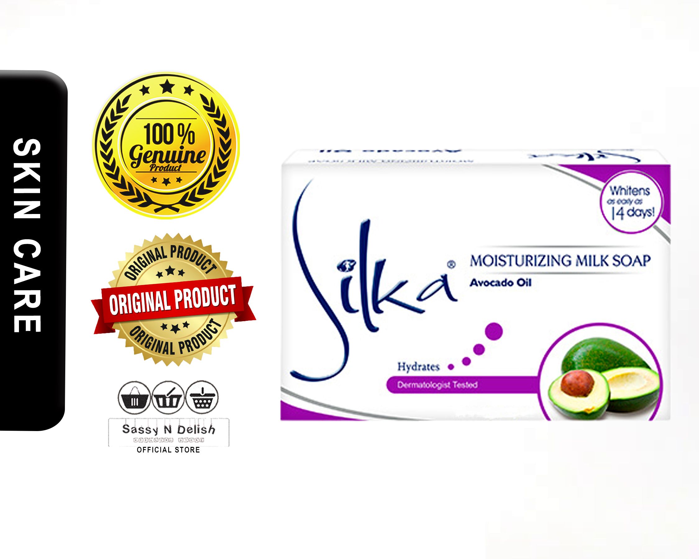 Silka Moisturizing Milk Soap Avocado Oil 90g Lazada PH