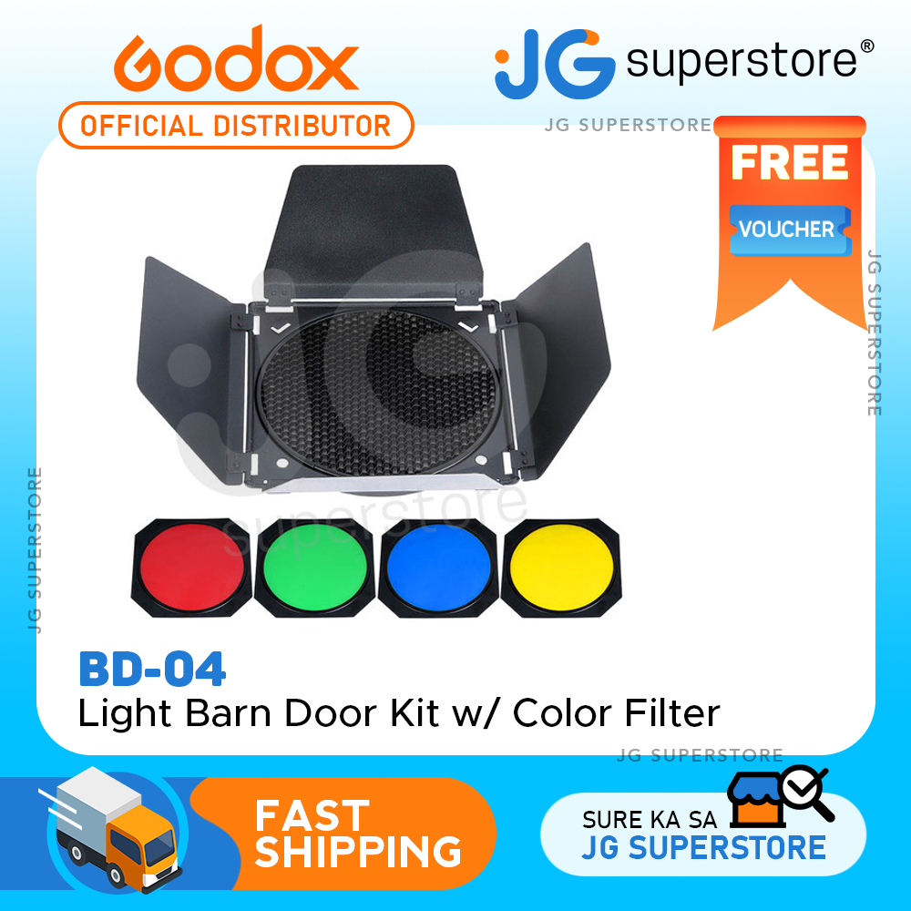 Porte De Grange Godox BD-04 Avec Grille Nid D'Abeille Pour Flash Studio - Neuf - Garantie 1 An