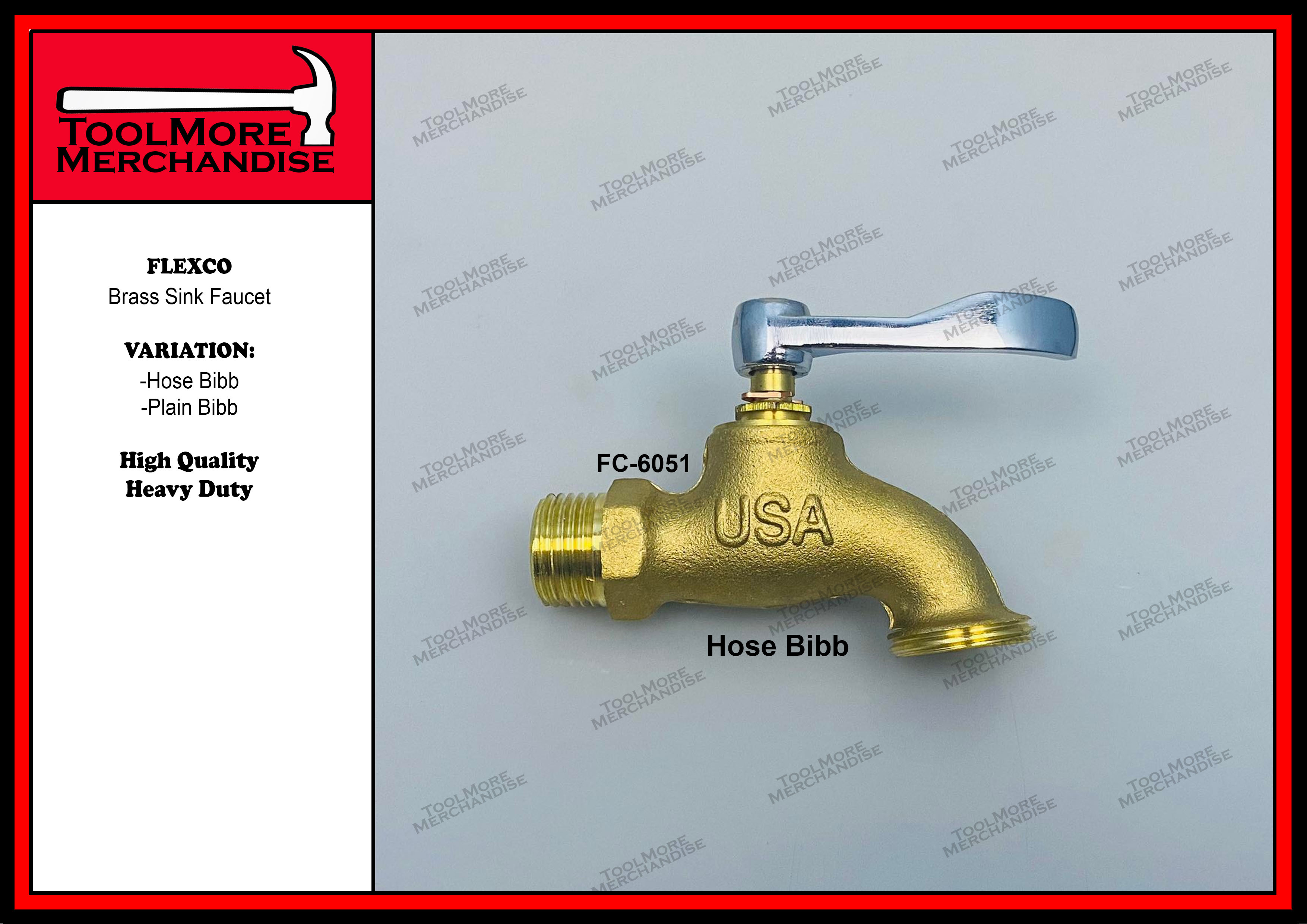 FLEXCO Brass Sink Faucet (Hose Bibb , Plain Bibb) Lazada PH