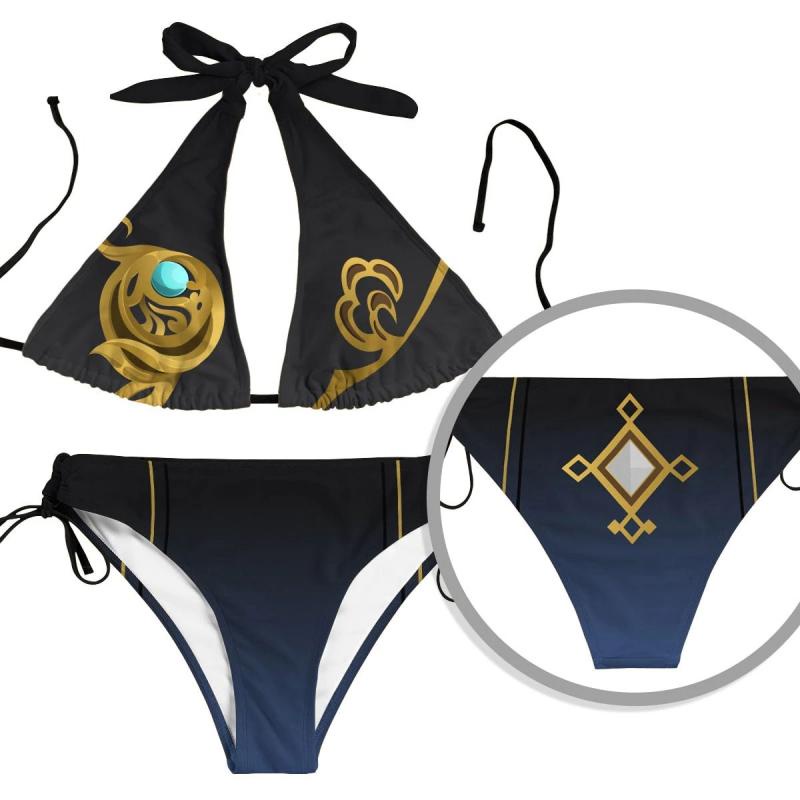 Game Genshin Impact Swimsuit Bikini Cosplay Costume Kaedehara