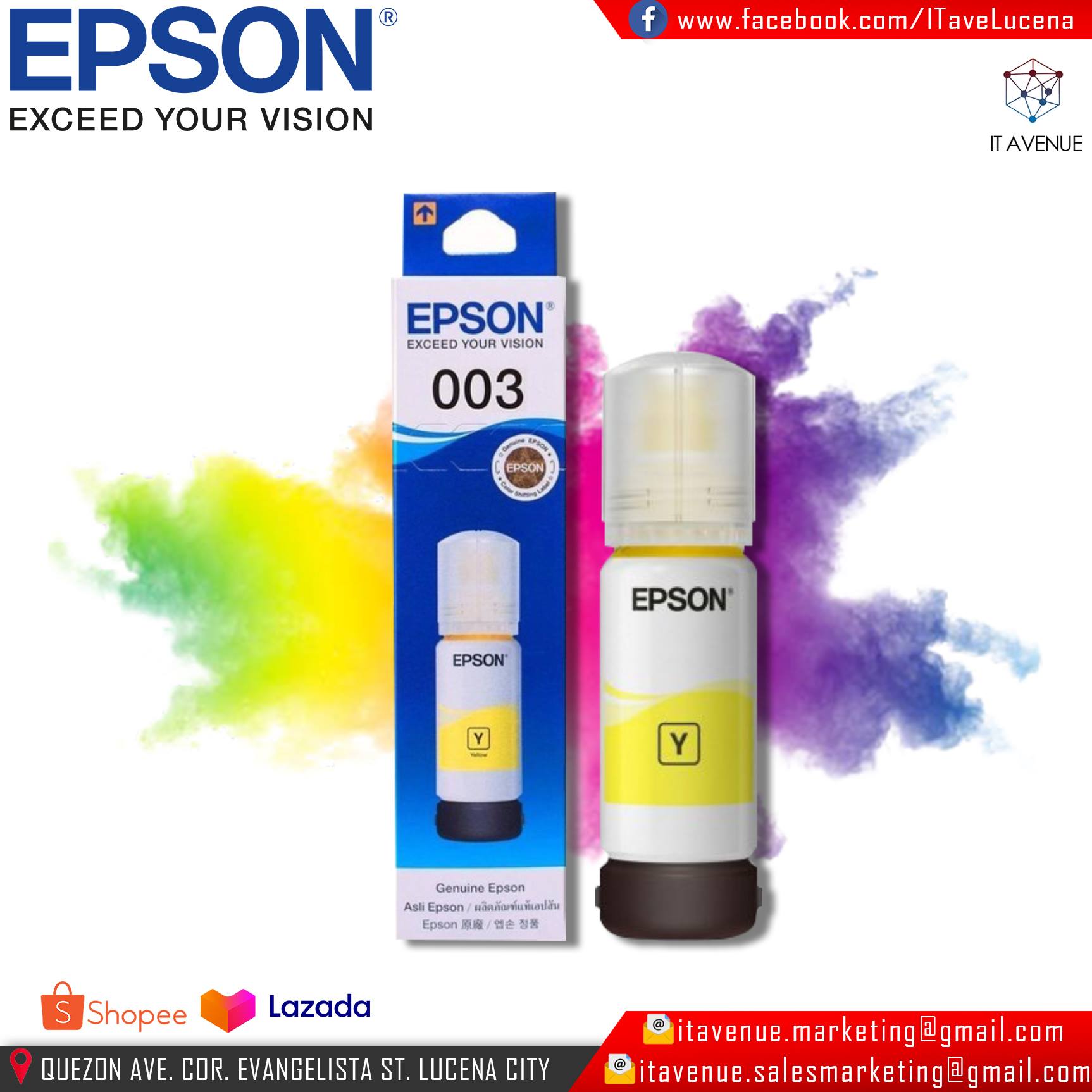 Epson 003 Ink Yellow Lazada Ph 0095