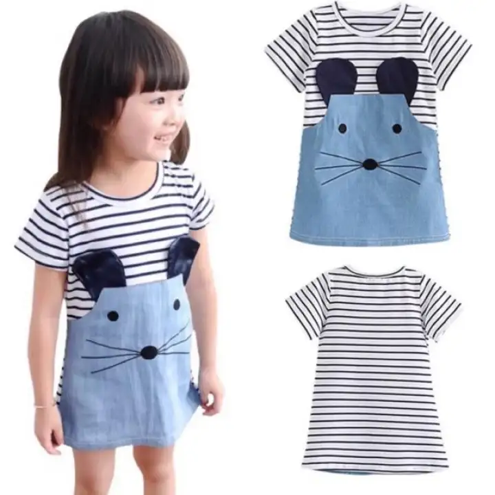 denim short sleeve dress