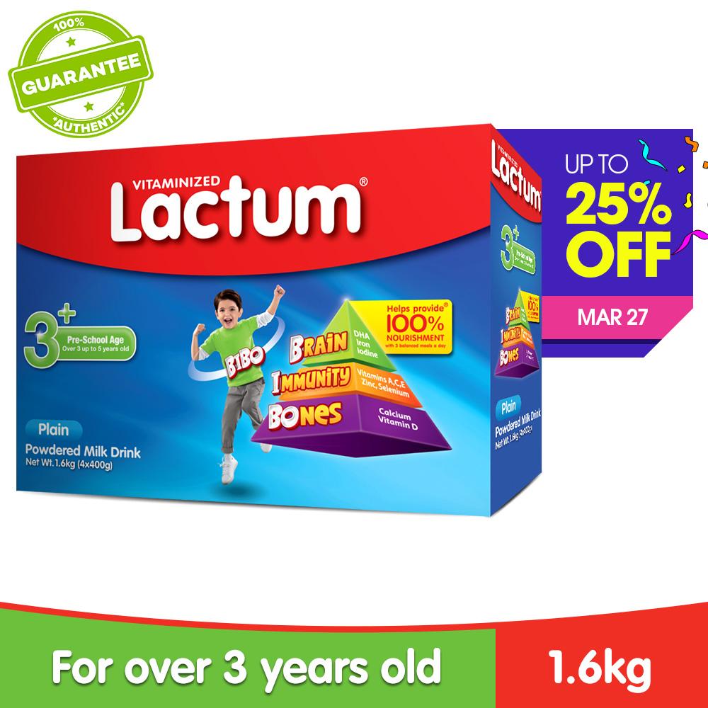 Lactum 3+ Plain Powdered Milk Drink 1.6kg