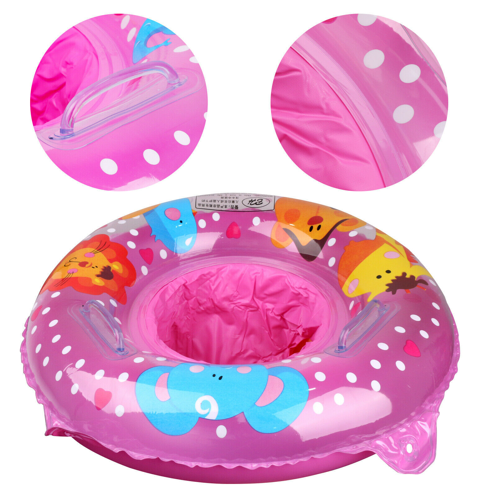 Inflatable Swim Ring 4 Sizes Fun Rainbow Color Swimming Pool Float Raft Life Ring Lifeguard for Children/Adults Safety Preserver Decor Boat