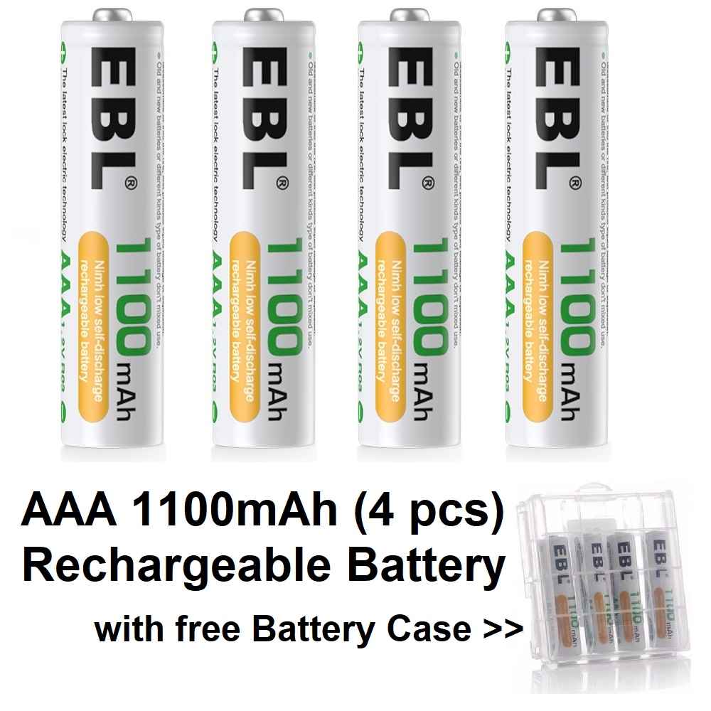 EBL Chargeur de Piles 8 Slots, avec 4PCS Piles Rechargeables AA 2800mAh et  4PCS AAA 1100mAh Ni-MH, Chargeur de Piles Rechargeables 8 Slots :  : High-Tech