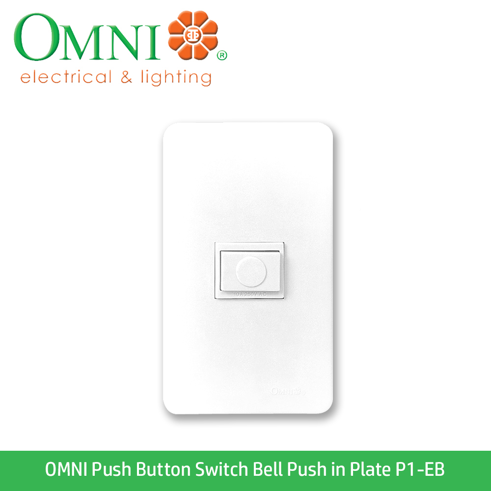 OMNI Push Button Switch Bell Push in Plate P1EB Lazada PH