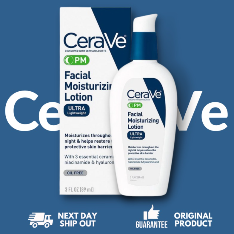 CeraVe AM (SPF 30) | PM Facial Moisturizing Lotion Fragrance Free 3oz ...