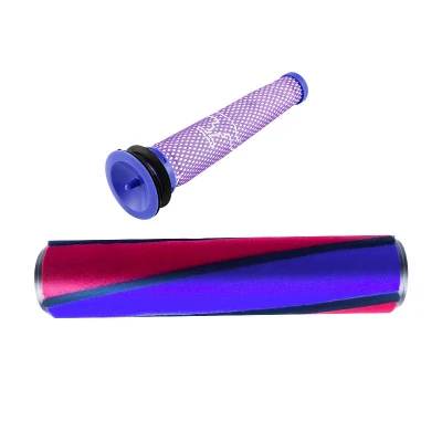 Roller Brush Washable Filter for Dyson V6 Cordless Vacuum Cleaner Soft Fluffy Brush Bar Roller