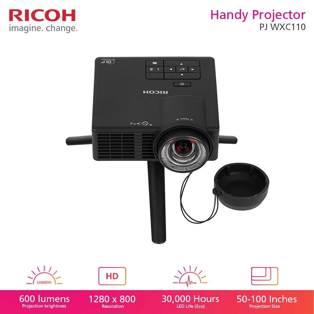 600-lumen handy projector Ricoh PJ WXC1110 Lazada PH
