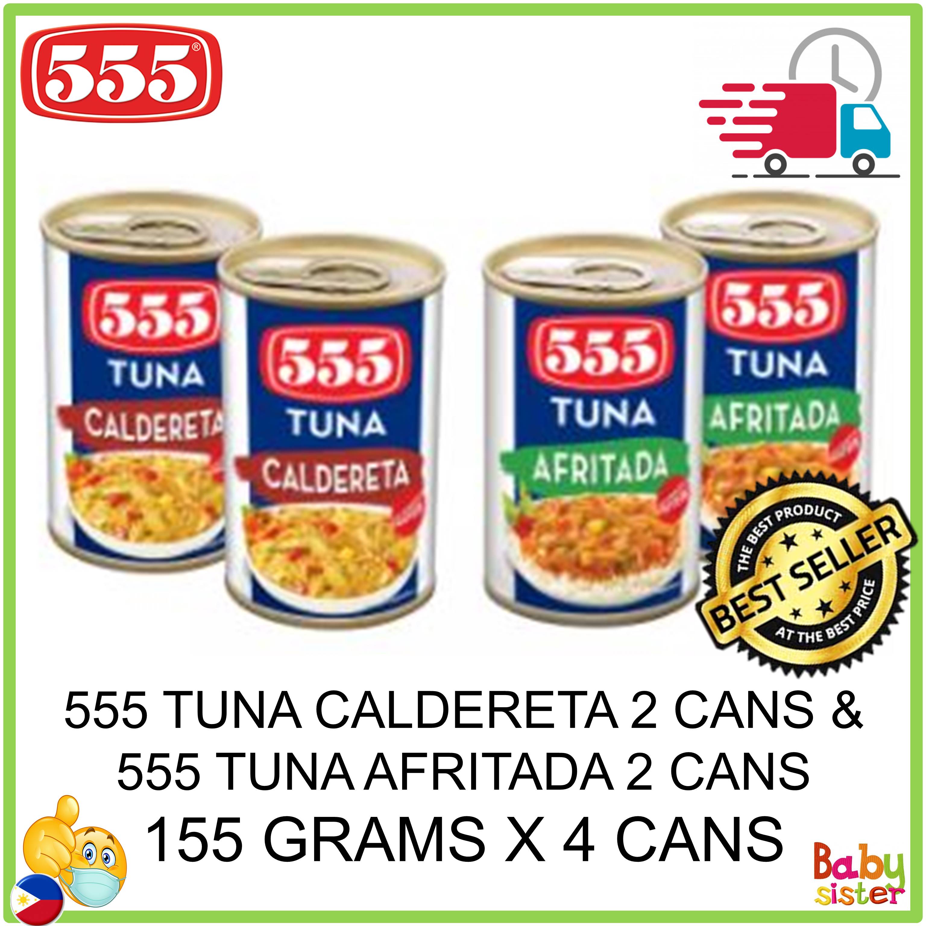555 Tuna Afritada 155 Grams X 2 Cans And 555 Tuna Caldereta 155 Grams X 
