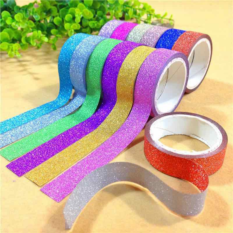 DIY handmade decorative tape shiny glitter tape/glitters/tape/design
