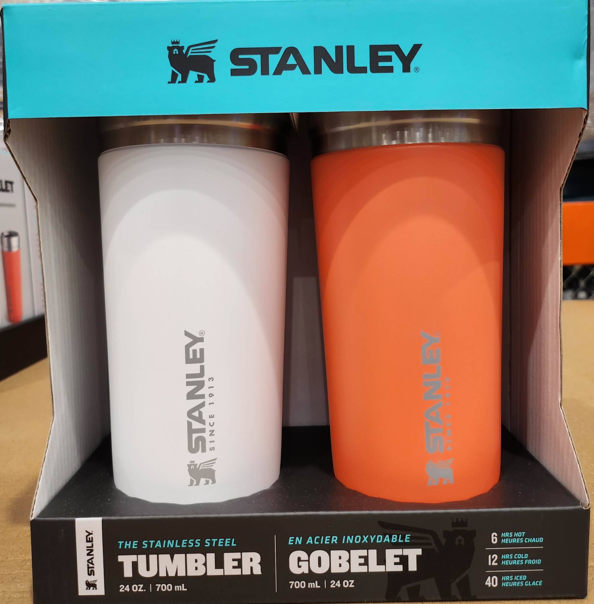 Stanley Stainless Steel 709 mL (24 oz.) Tumbler, Pack of 2 